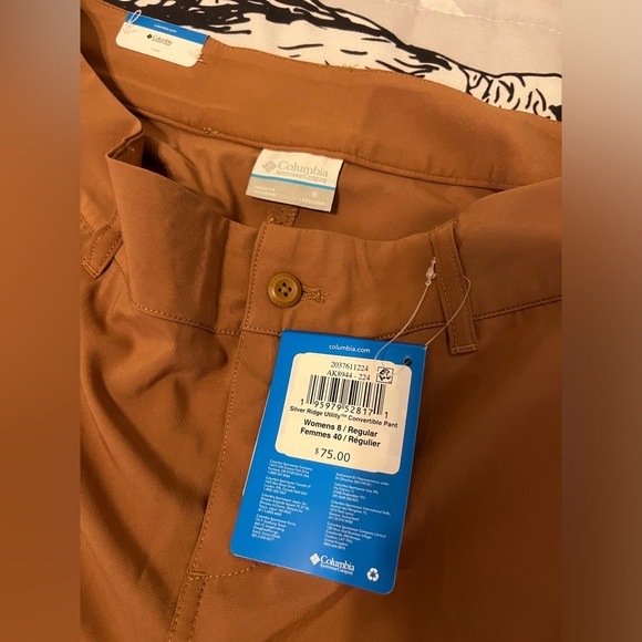 NWT Columbia zip-off quick-dry hiking pants. - Picture 2 of 3